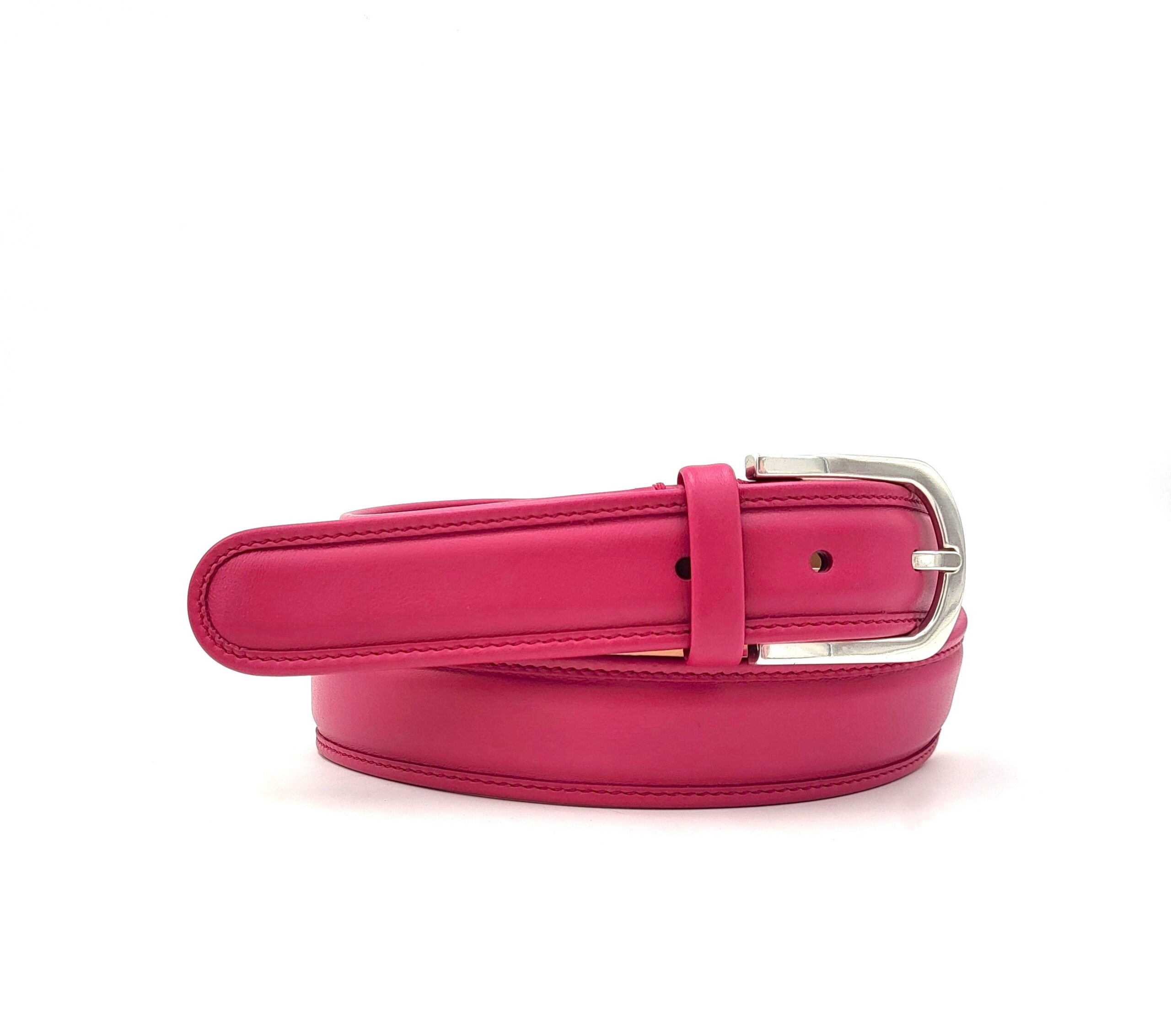 cintura donna pelle mohair fucsia